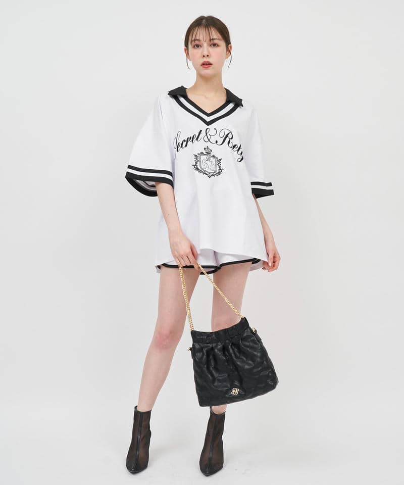 配色カットショートパンツ 詳細画像 オフホワイト 8