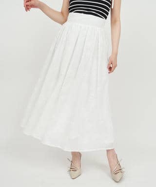 3Dフラワーフレアスカート