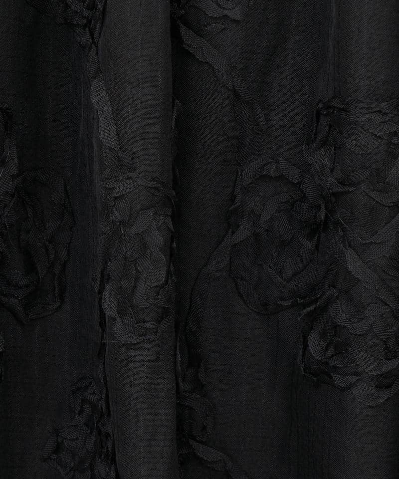 3Dフラワーフレアスカート 詳細画像 ブラック 7