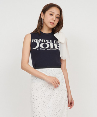 ロゴジャガードビッグリボントップス