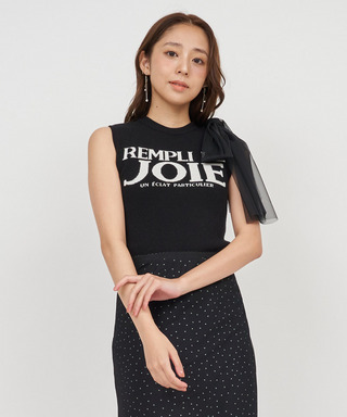 ロゴジャガードビッグリボントップス