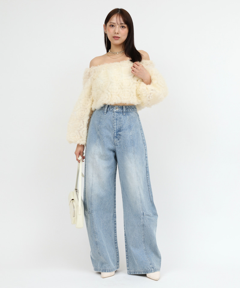 カープルーズデニムパンツ 詳細画像 ブリーチ 2