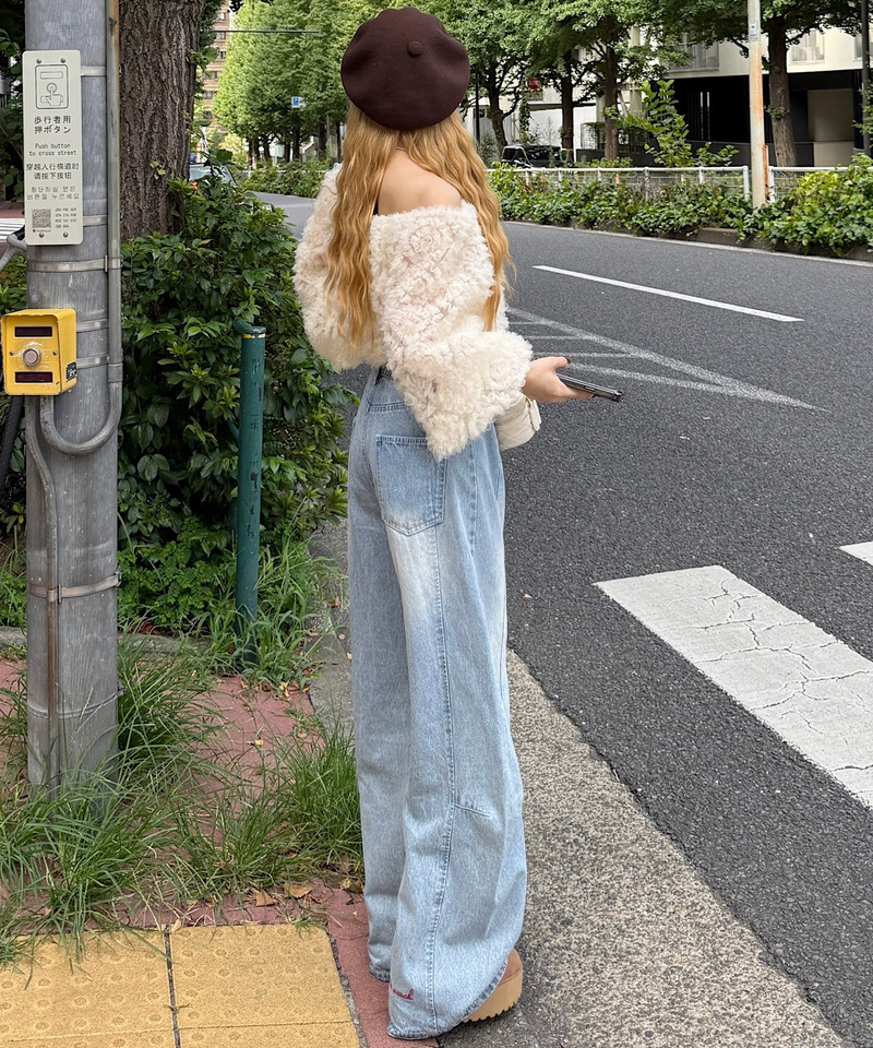 カープルーズデニムパンツ 詳細画像 ブリーチ 3