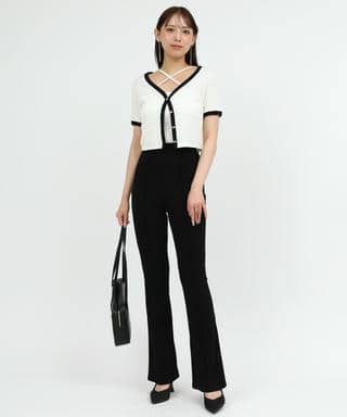 ガムストレッチフレアパンツ