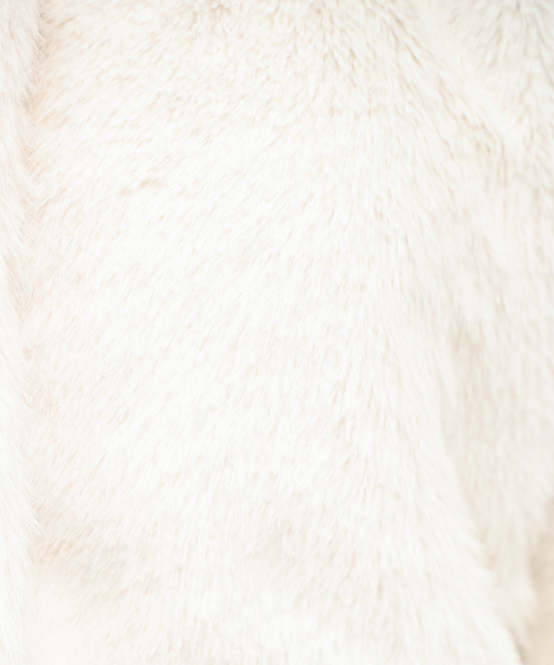 【選べる3点SET対象】ビット付ファージャケット 詳細画像 オフホワイト 8