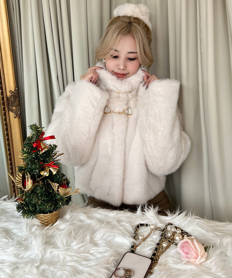 選べる3点SET対象】ビット付ファージャケット｜ROYAL PARTY ロイヤル