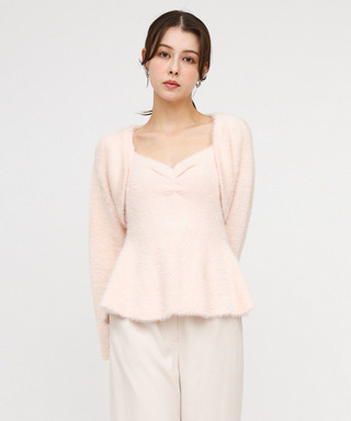 ミニシャギーニットアンサンブル