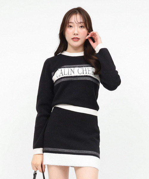 アソートジャガードニットトップス 詳細画像