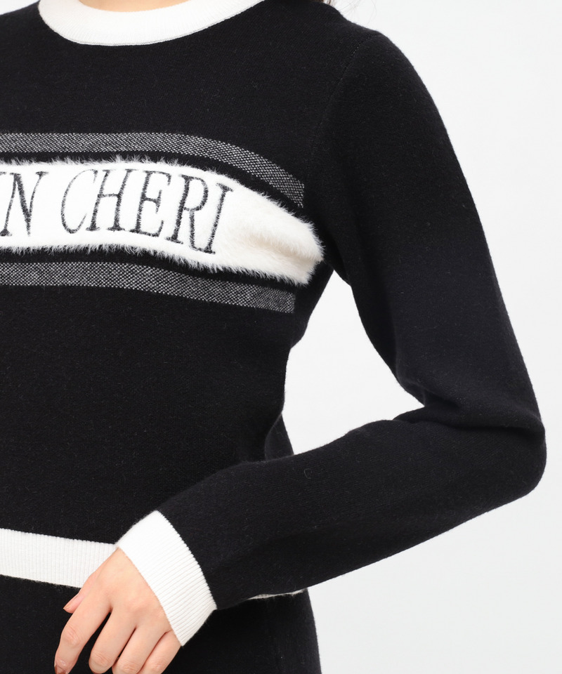 アソートジャガードニットトップス 詳細画像 ブラック 5