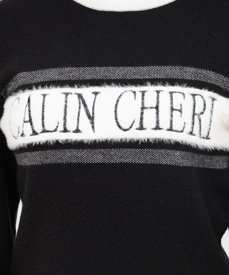 アソートジャガードニットトップス 詳細画像 ブラック 6