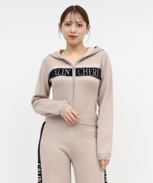 アソートジャガードニットフーディー 詳細画像