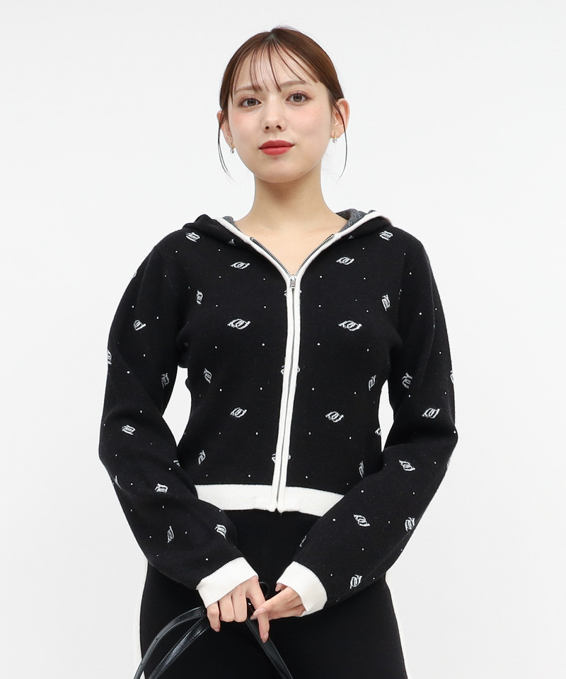 アソートジャガードニットフーディー 詳細画像 その他 1