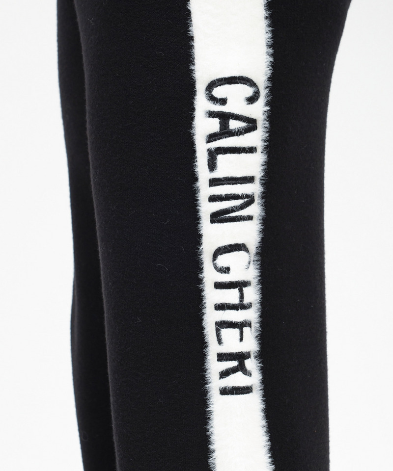 アソートジャガードニットワイドパンツ 詳細画像 ブラック 5