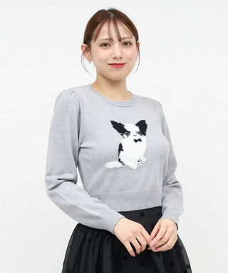 アニマルニットトップス