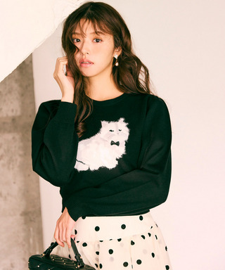 アニマルニットトップス