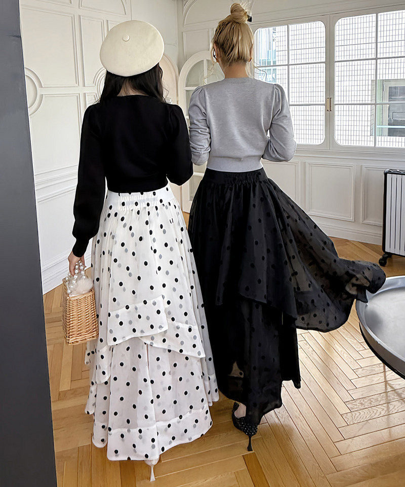 シアードットフレアスカート 詳細画像 オフホワイト 12