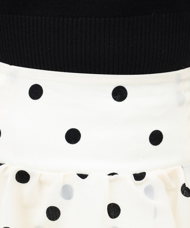 シアードットフレアスカート 詳細画像 オフホワイト 5