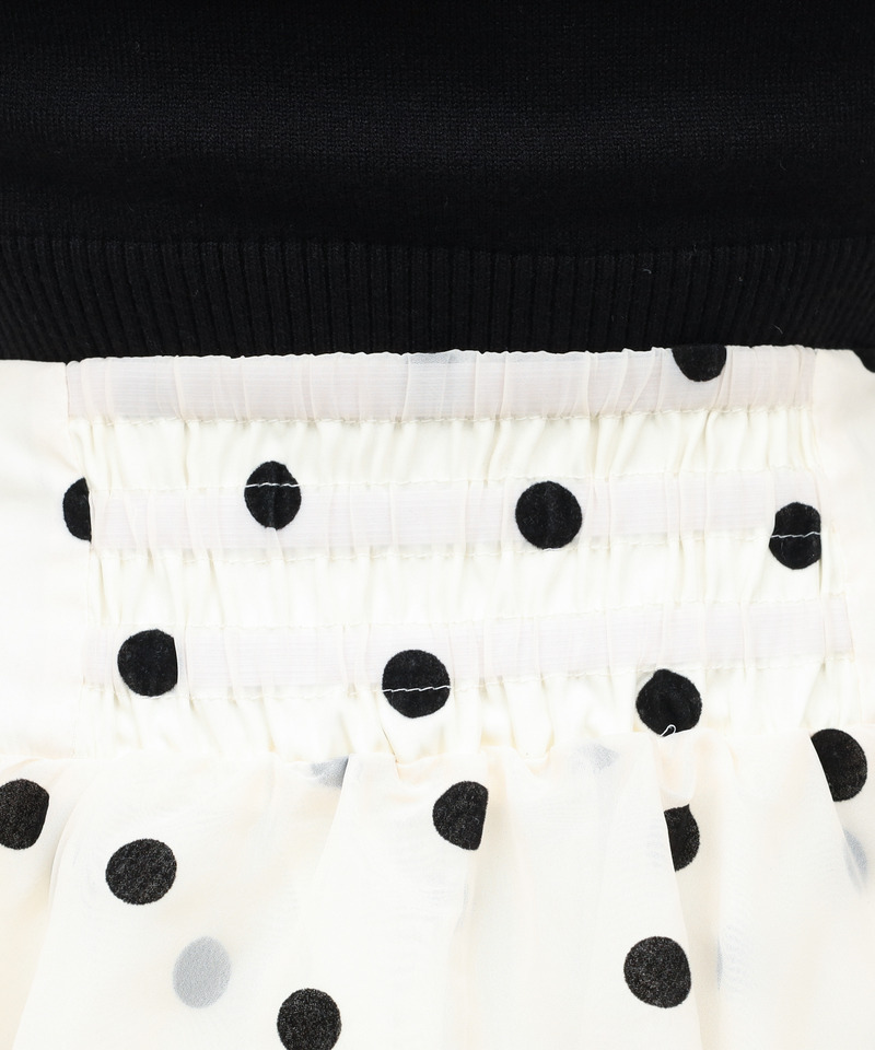 シアードットフレアスカート 詳細画像 オフホワイト 6