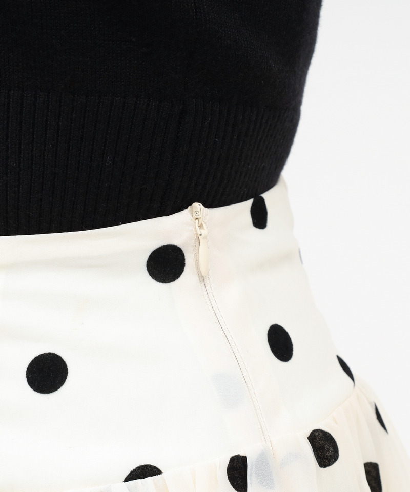 シアードットフレアスカート 詳細画像 オフホワイト 7