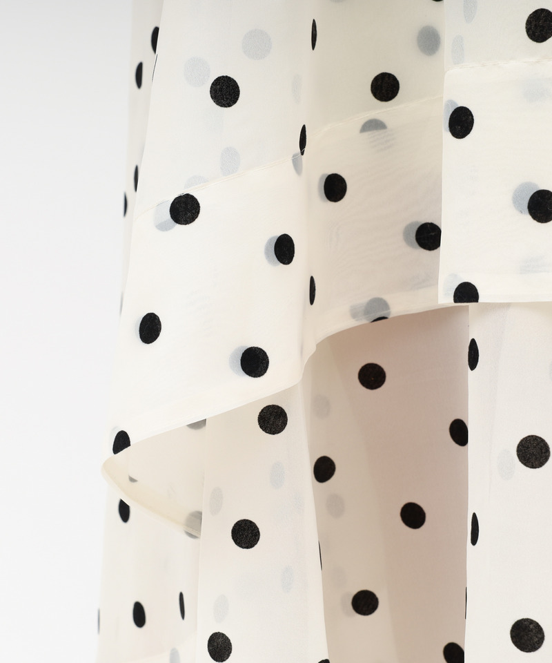 シアードットフレアスカート 詳細画像 オフホワイト 8