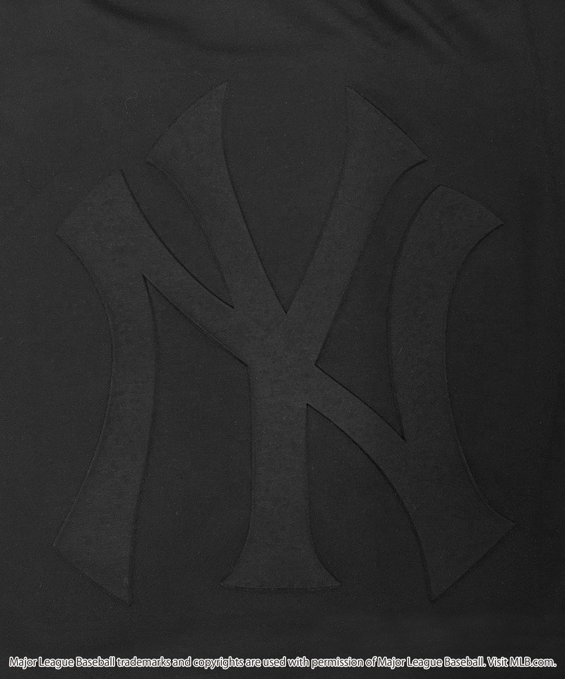 【MLB】エンボスロゴBIGリボンコールドショルダーチュニック 詳細画像 ブラック 2