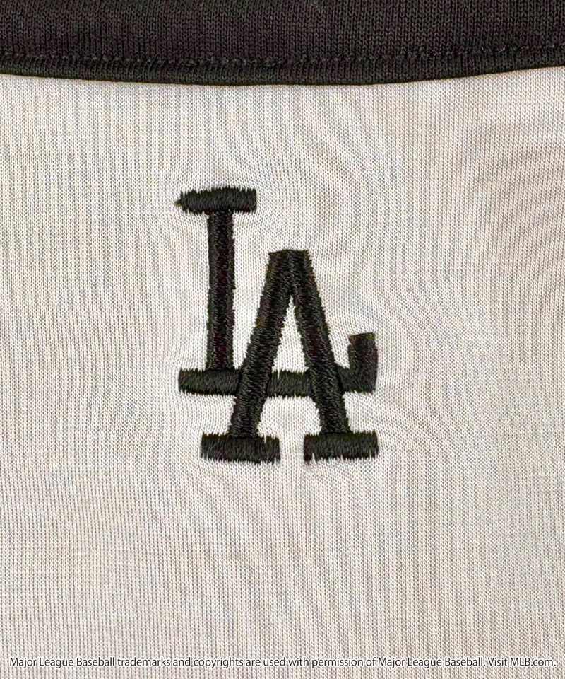 【MLB】配色パイピングカットアウトワンピース 詳細画像 ベージュ 2