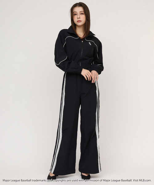 【GirlsAward2025 A/W 小川 桜花様着用】【MLB】トラックジャケット/レースラインパンツセットアップ 詳細画像