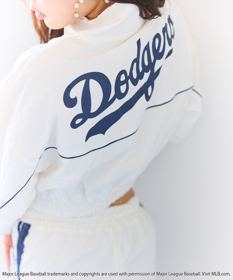 【GirlsAward2025 A/W 小川 桜花様着用】【MLB】トラックジャケット/レースラインパンツセットアップ 詳細画像 オフホワイト 18