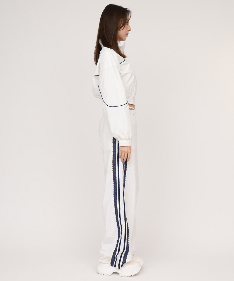 【GirlsAward2025 A/W 小川 桜花様着用】【MLB】トラックジャケット/レースラインパンツセットアップ 詳細画像 オフホワイト 2