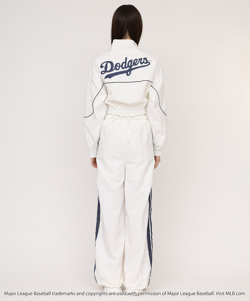 【GirlsAward2025 A/W 小川 桜花様着用】【MLB】トラックジャケット/レースラインパンツセットアップ 詳細画像 オフホワイト 3
