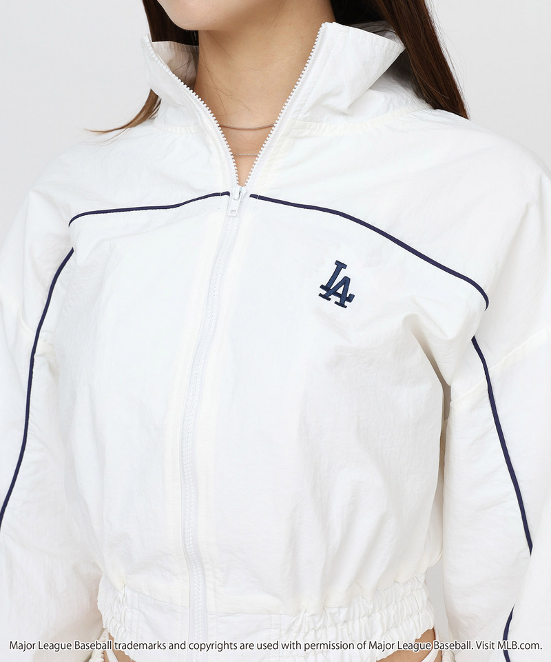 【GirlsAward2025 A/W 小川 桜花様着用】【MLB】トラックジャケット/レースラインパンツセットアップ 詳細画像 オフホワイト 4