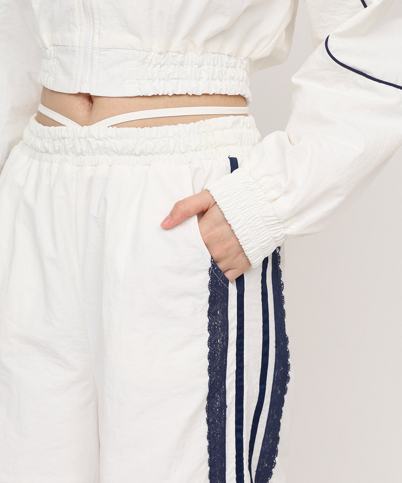 【GirlsAward2025 A/W 小川 桜花様着用】【MLB】トラックジャケット/レースラインパンツセットアップ 詳細画像 オフホワイト 9