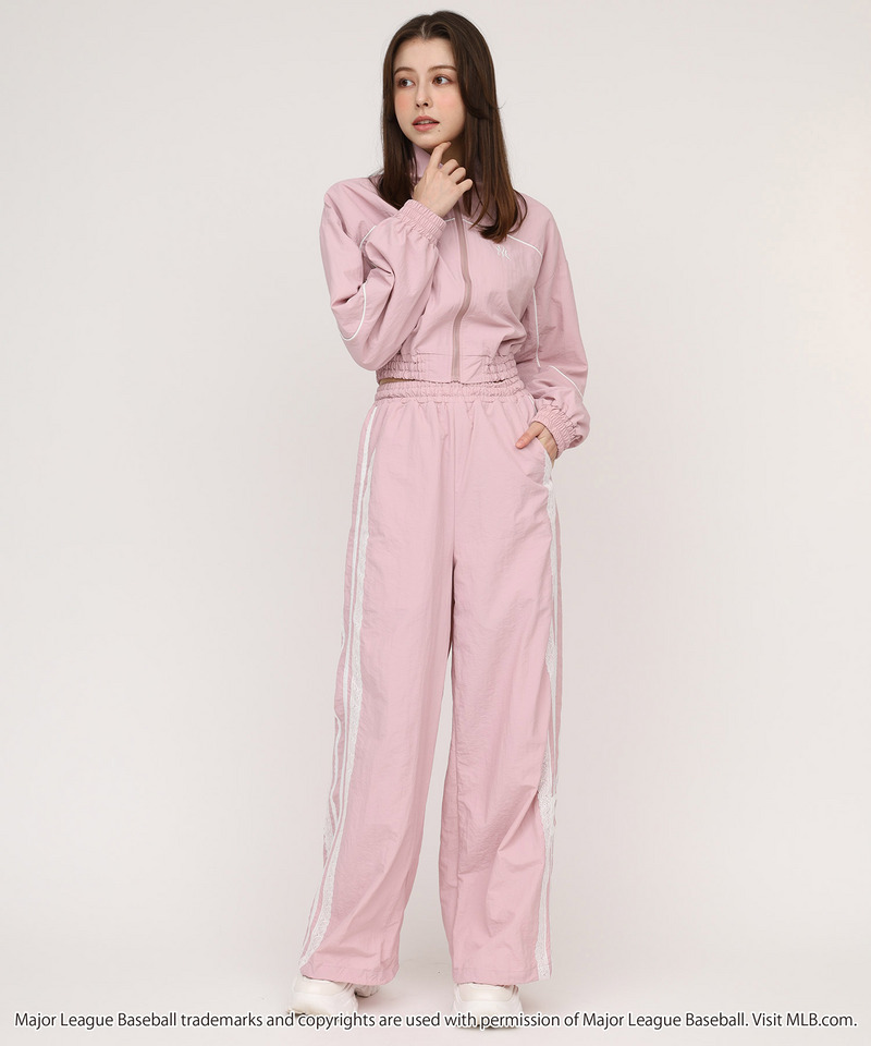 【GirlsAward2025 A/W 小川 桜花様着用】【MLB】トラックジャケット/レースラインパンツセットアップ 詳細画像 ピンク 1