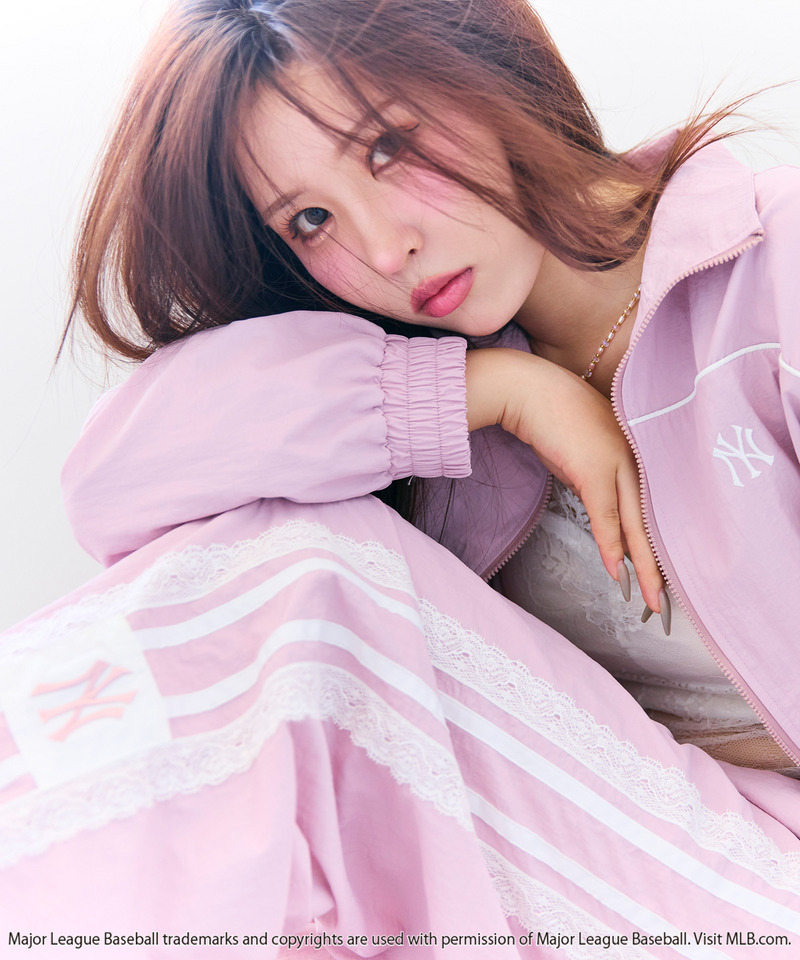 【GirlsAward2025 A/W 小川 桜花様着用】【MLB】トラックジャケット/レースラインパンツセットアップ 詳細画像 ピンク 8