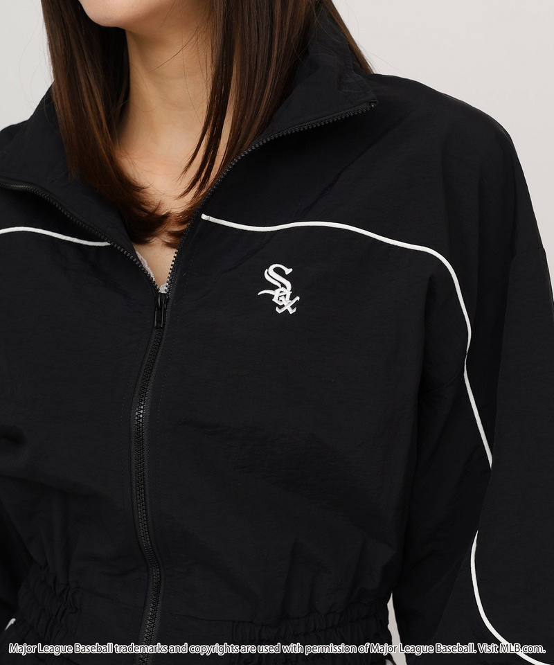 【GirlsAward2025 A/W 小川 桜花様着用】【MLB】トラックジャケット/レースラインパンツセットアップ 詳細画像 ブラック 2