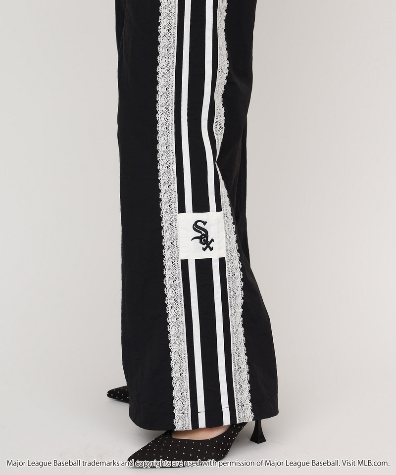 【GirlsAward2025 A/W 小川 桜花様着用】【MLB】トラックジャケット/レースラインパンツセットアップ 詳細画像 ブラック 4