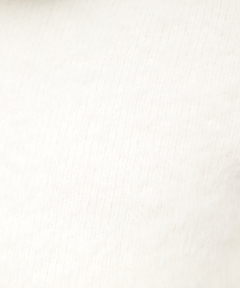 コールドショルダーシャギーニットトップス 詳細画像 オフホワイト 8