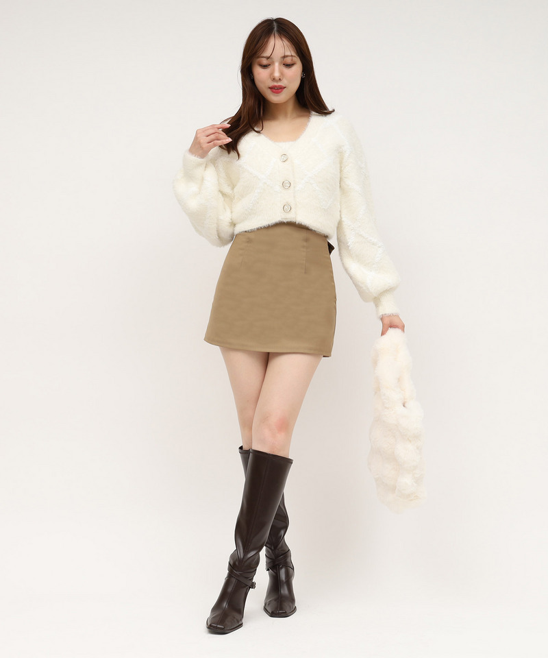 ビックリボンミニスカート 詳細画像 キャメル 8