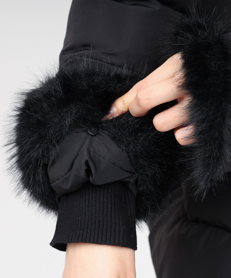 ドレスミドルパフィーコート 詳細画像 ブラック 10