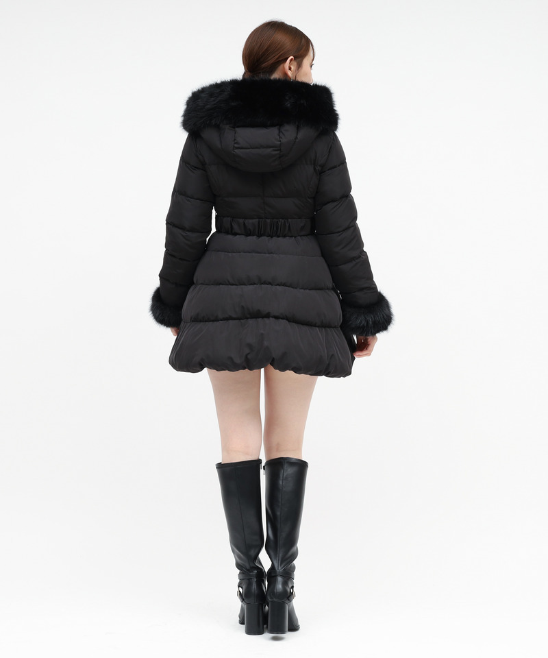 ドレスミドルパフィーコート 詳細画像 ブラック 3