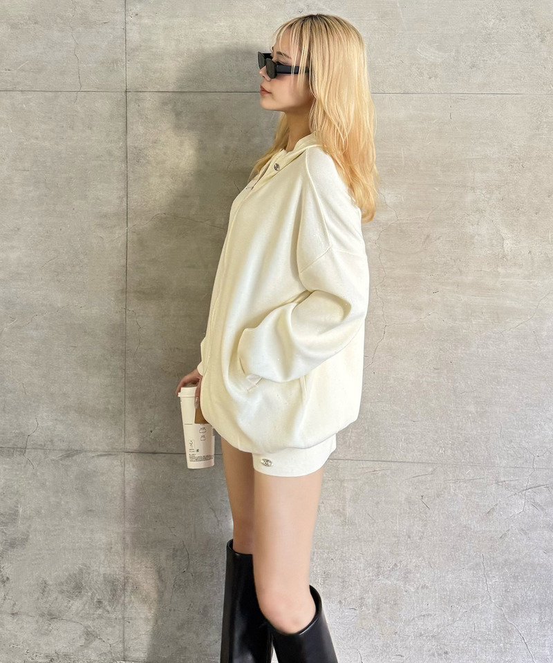 スパンコールニットショートパンツ 詳細画像 オフホワイト 6