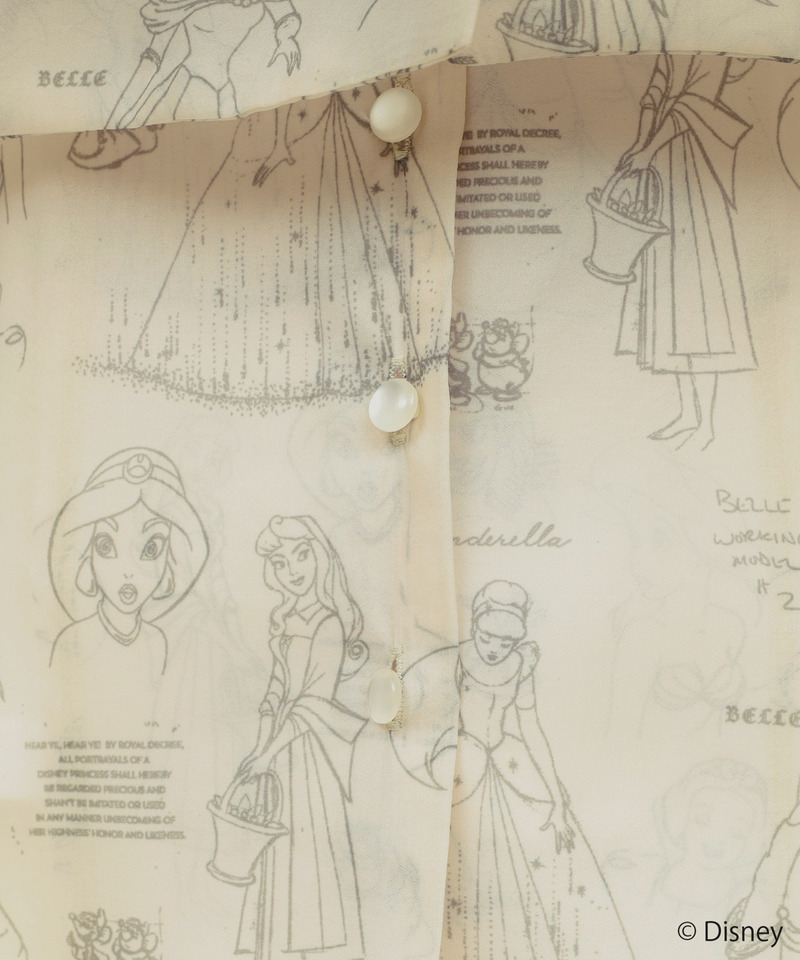 【Disney】プリンセス/リボンシアーブラウス 詳細画像 ベージュ 10