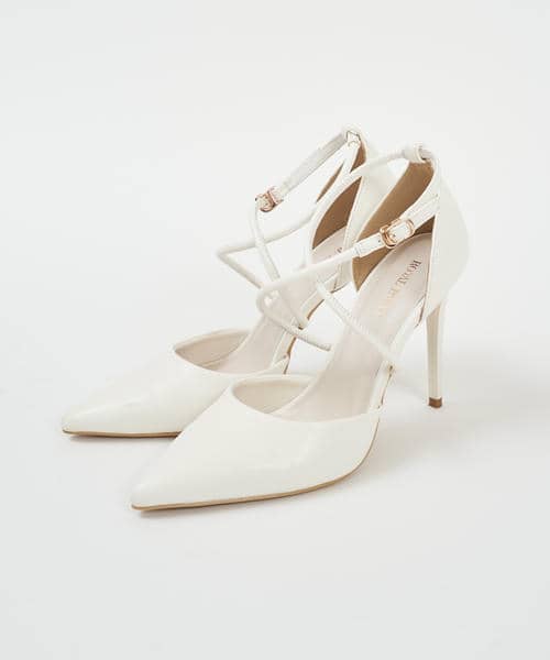 クロスストラップパンプス 詳細画像