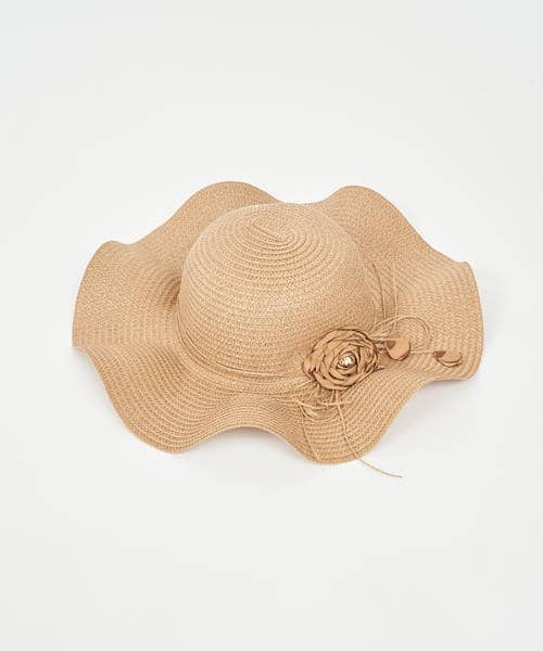 ラッフルツバ広帽 詳細画像