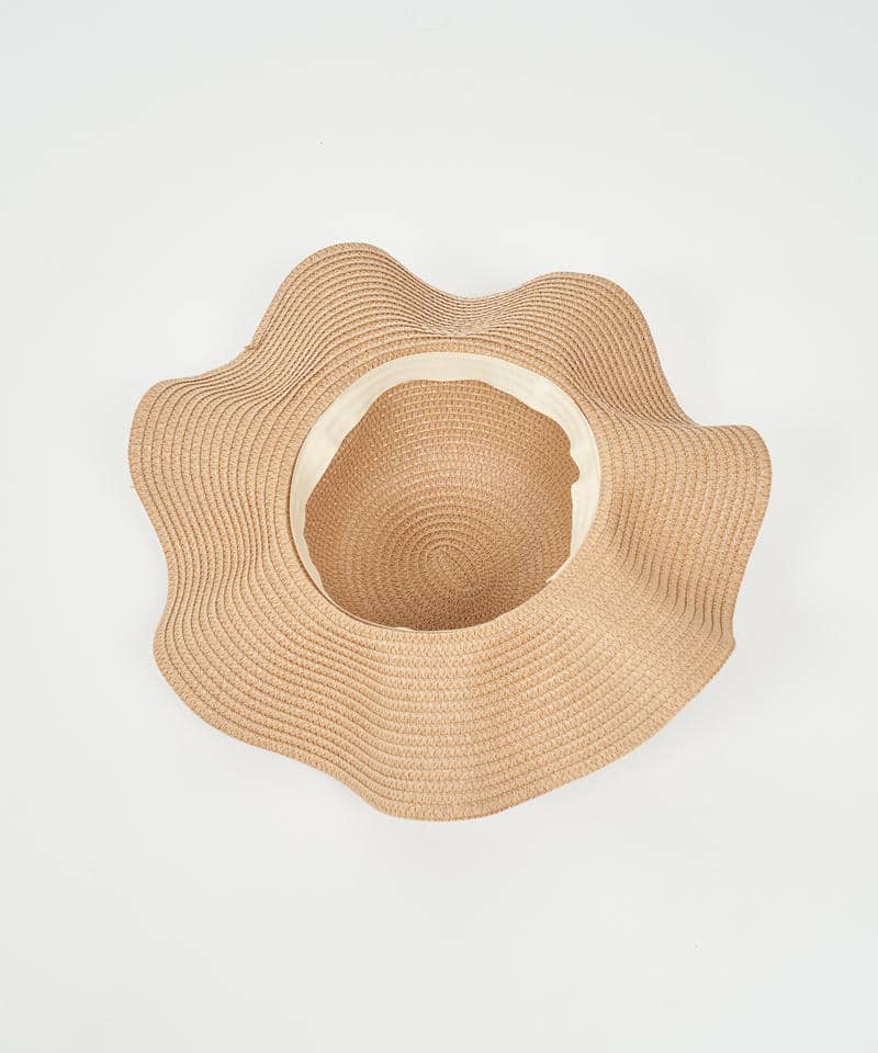 ラッフルツバ広帽 詳細画像 ベージュ 2