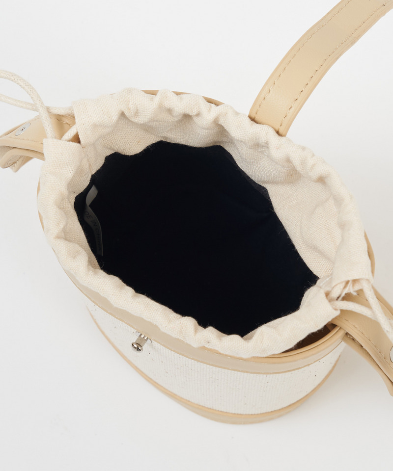 配色キャンバスバケットBAG 詳細画像 ベージュ 4