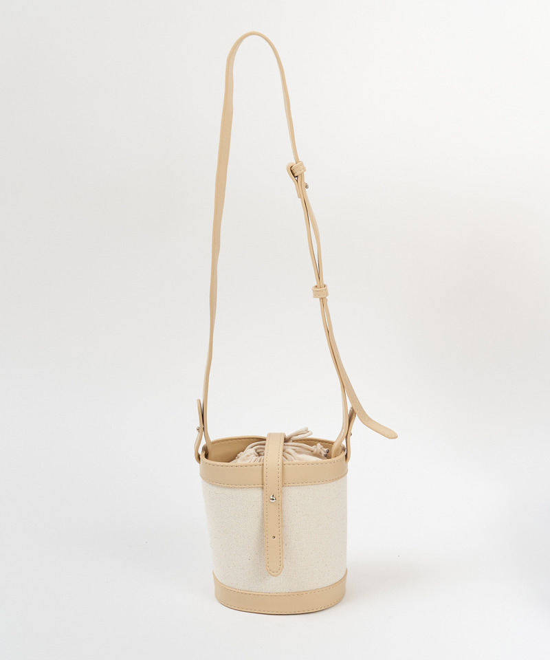 配色キャンバスバケットBAG 詳細画像 ベージュ 6