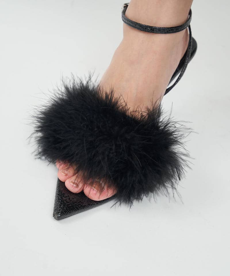 ドレスファーストラップミュール 詳細画像 ブラック 3