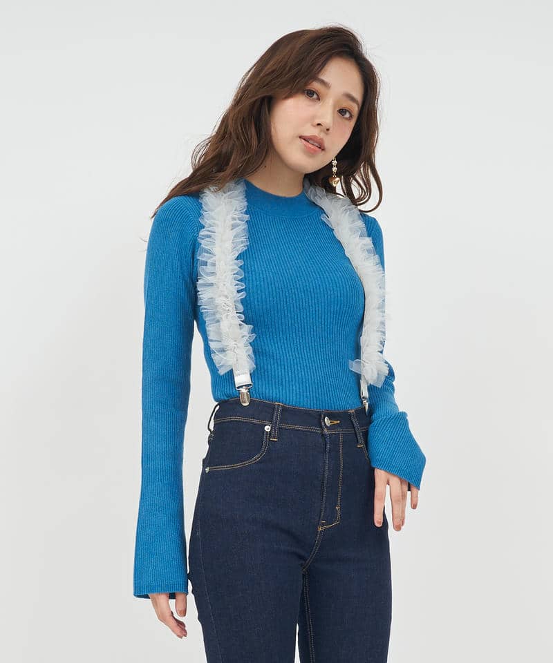 チュールサスペンダー 詳細画像 オフホワイト 1