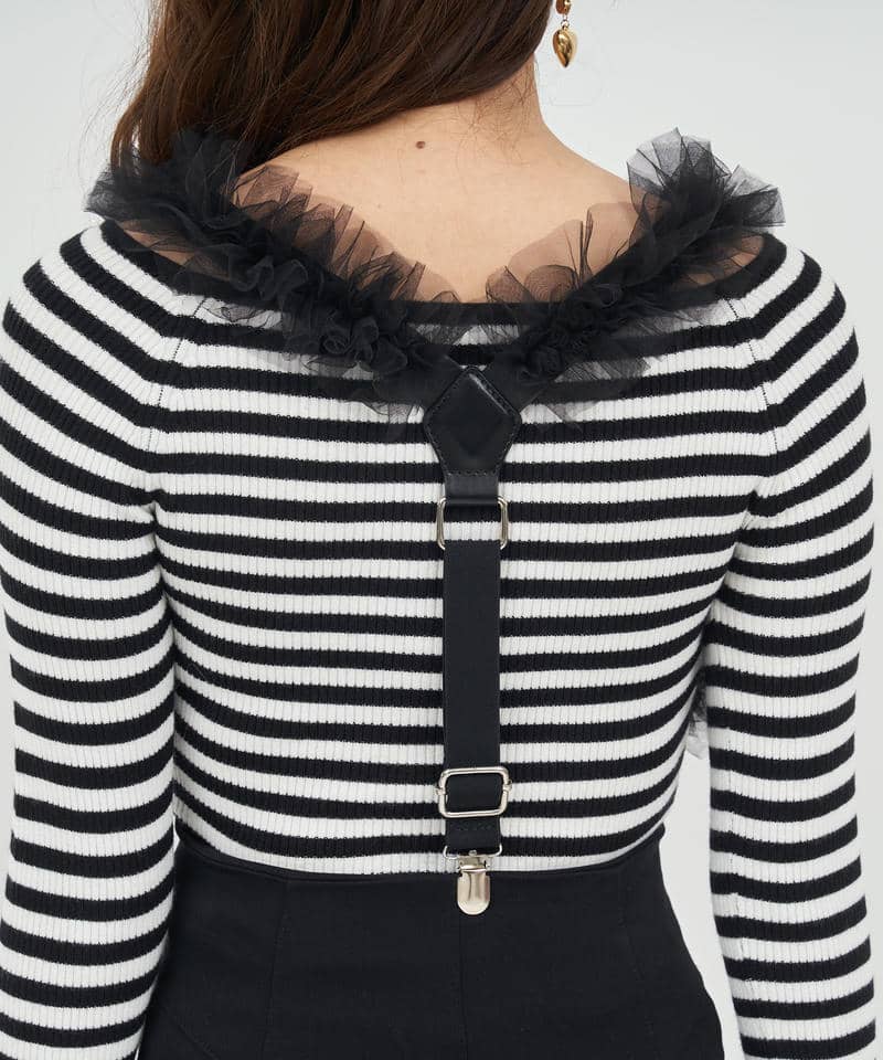 チュールサスペンダー 詳細画像 ブラック 4